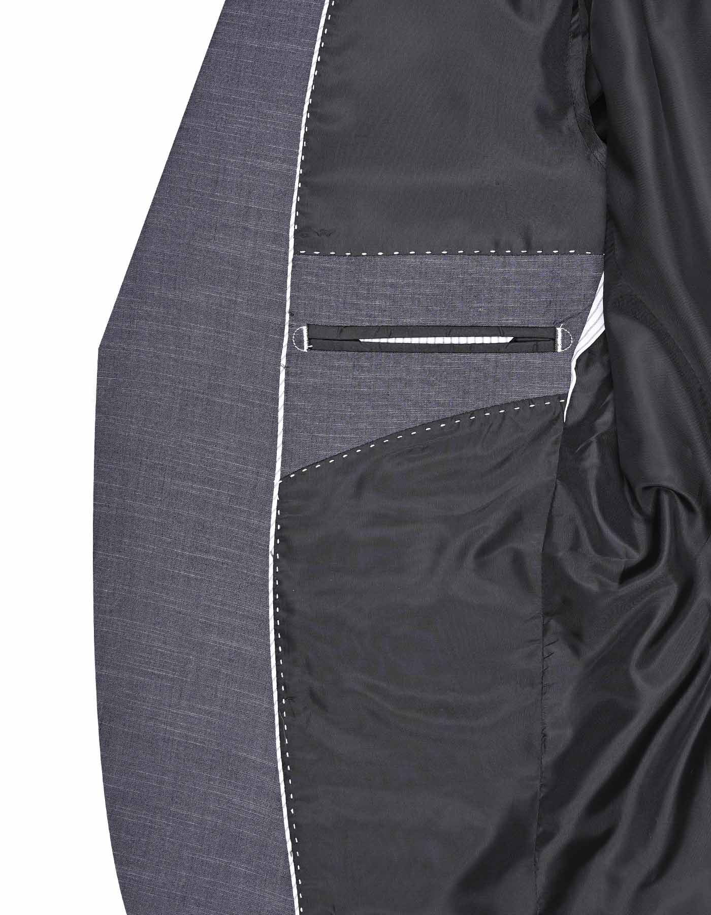 Charcoal Texture Tailored Smart Fit Suit - Image 6