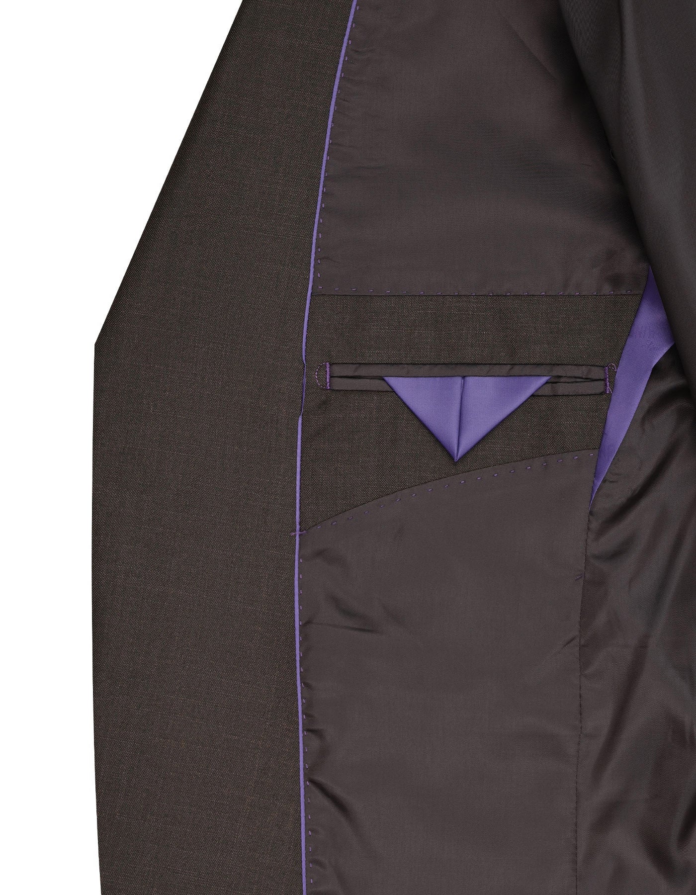 Chocolate Texture Tailored Smart Fit Suit - Image 6