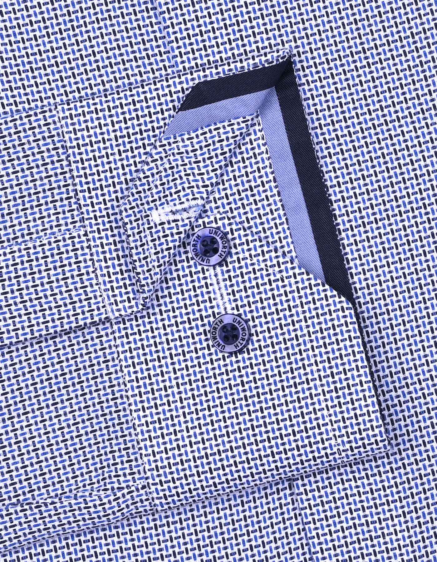 Navy Self Classic Fit Shirt - Image 3