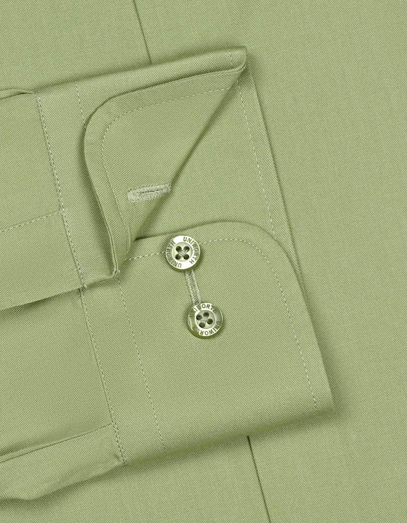 Plain D Olive Classic Fit Shirt - Image 3