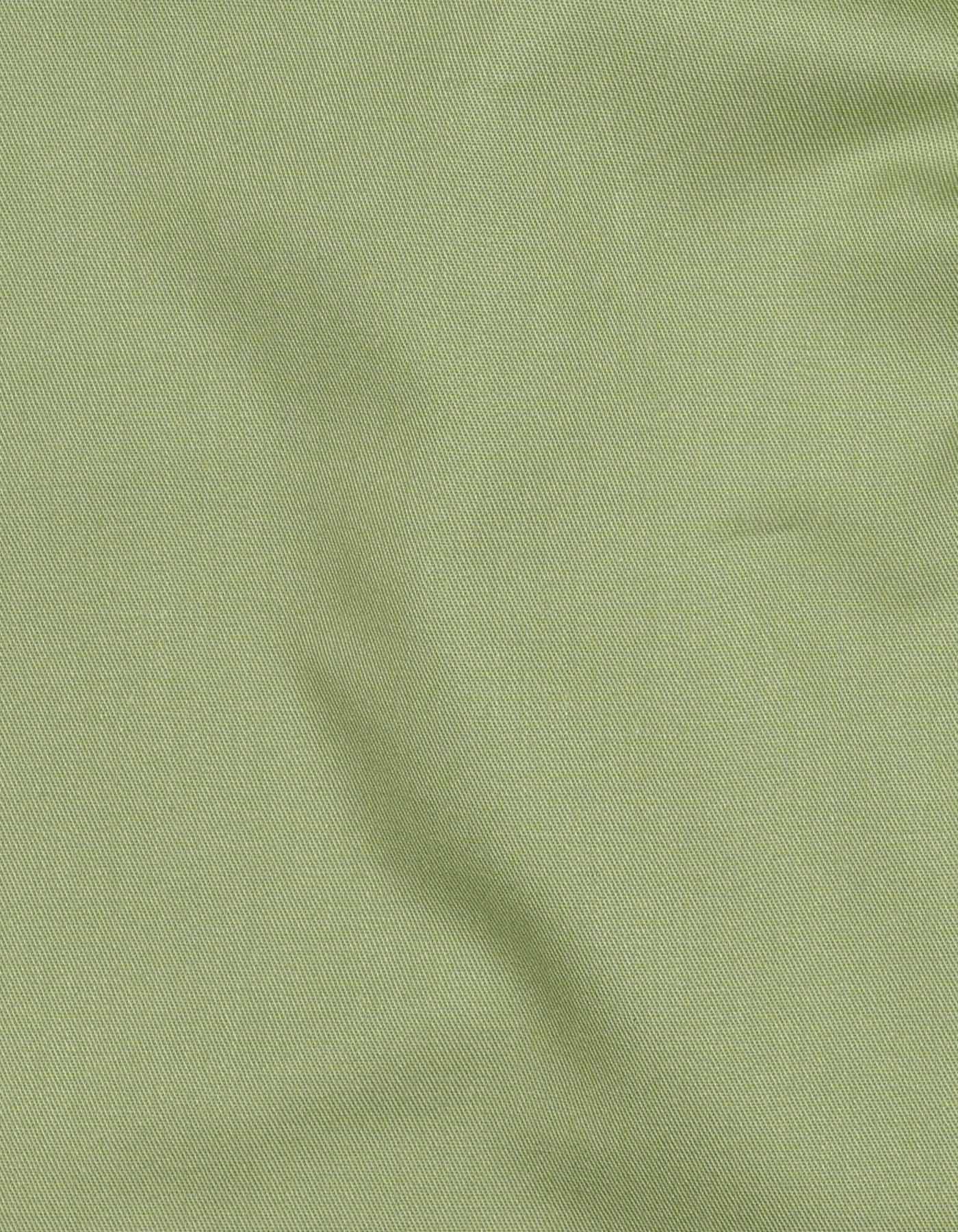 Plain D Olive Tailored Smart Fit Shirt - Image 4